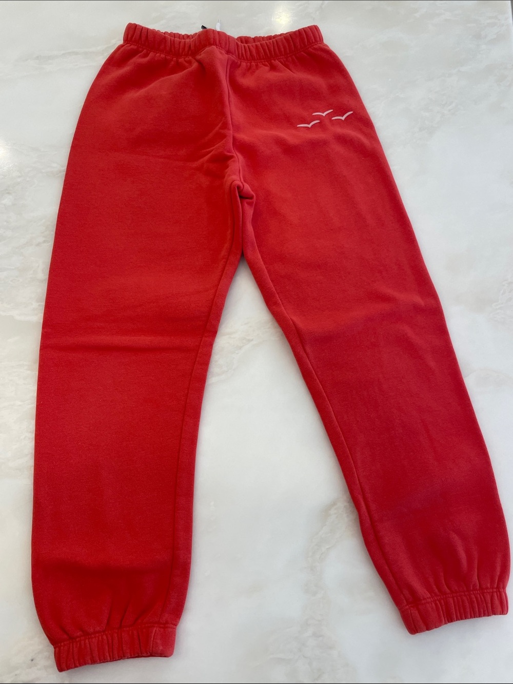 LazyPants Kids Red Fleece Jogger Pants-Size 10